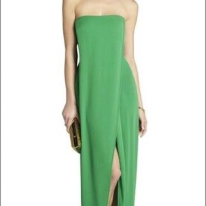 Green BCBG Max Azria Jesse Strapless Gown